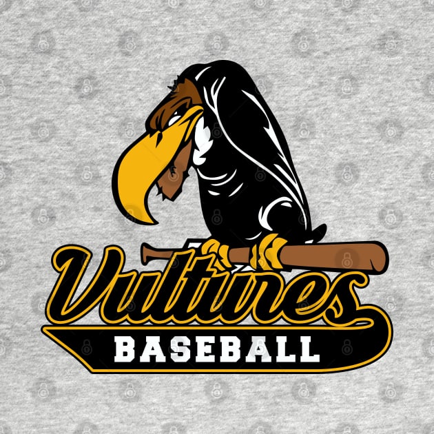 Vultures Baseball Logo by DavesTees